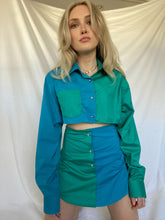Load image into Gallery viewer, Turquoise Shirt Set